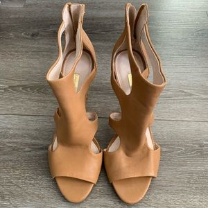 Louise Et Cie Winnie Leather Cut-Out Heeled Sandals